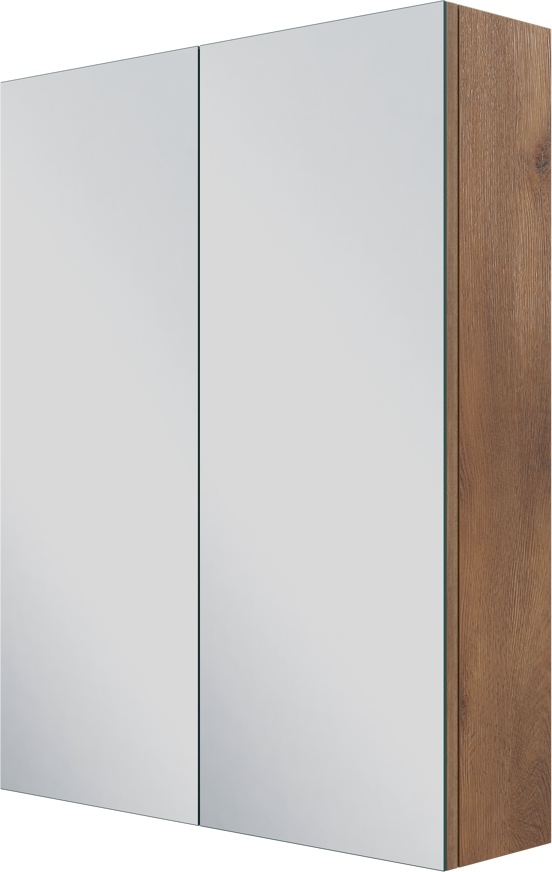 Linie Montro spiegelkast 60 x 75 cm bruine eik