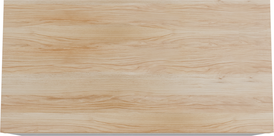 Storke Edge meuble salle de bains suspendu 105 x 52 cm blanc brillant avec Kada tablette simple en laminé hpl teck rustique