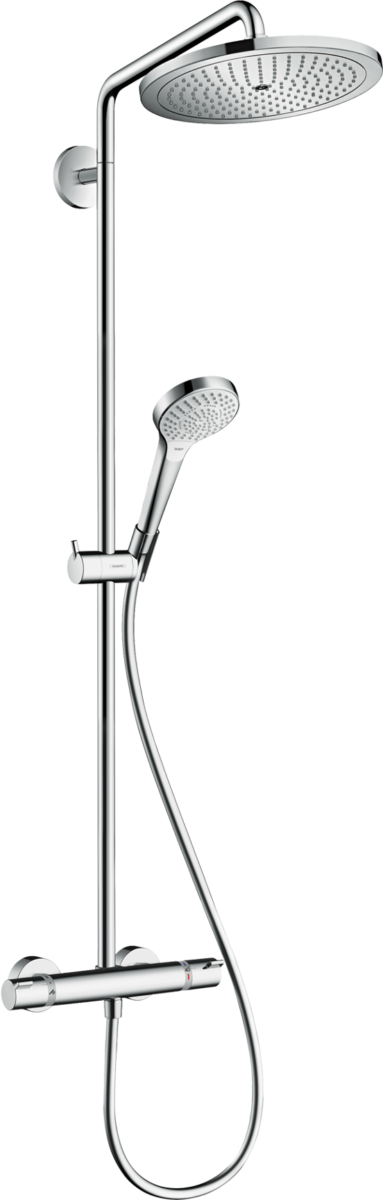 Hansgrohe Croma Select S 280 colonne de douche de pluie mitigeur thermostatique chrome brillant