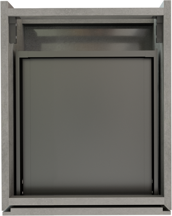 Storke Edge meuble sous-vasque suspendu 35 x 52 cm béton gris foncé 2 tiroirs