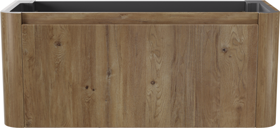 Storke Soft zwevende wastafelonderkast 120 x 46 cm Ruwe eiken 2 lades