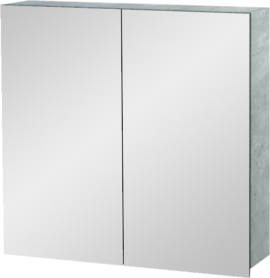 Balmani Lucida spiegelkast 75 x 72 cm beton zilvergrijs