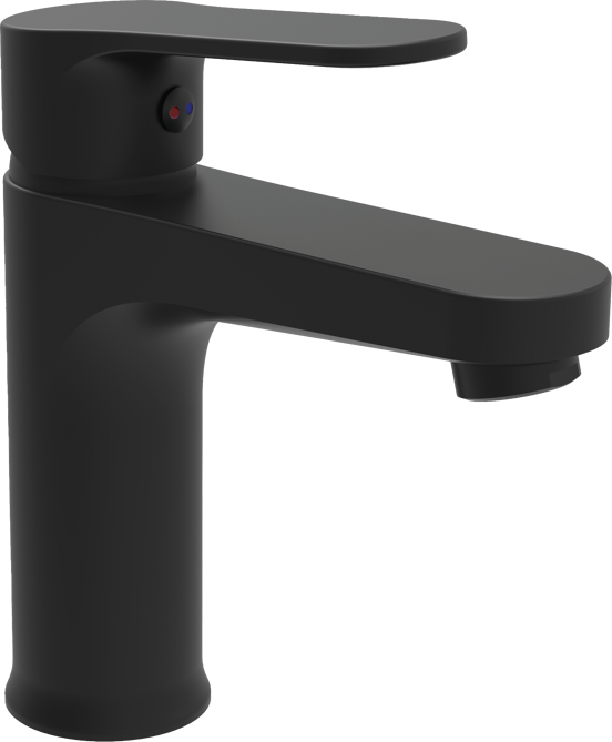 Linie Astor robinet de lavabo noir mat