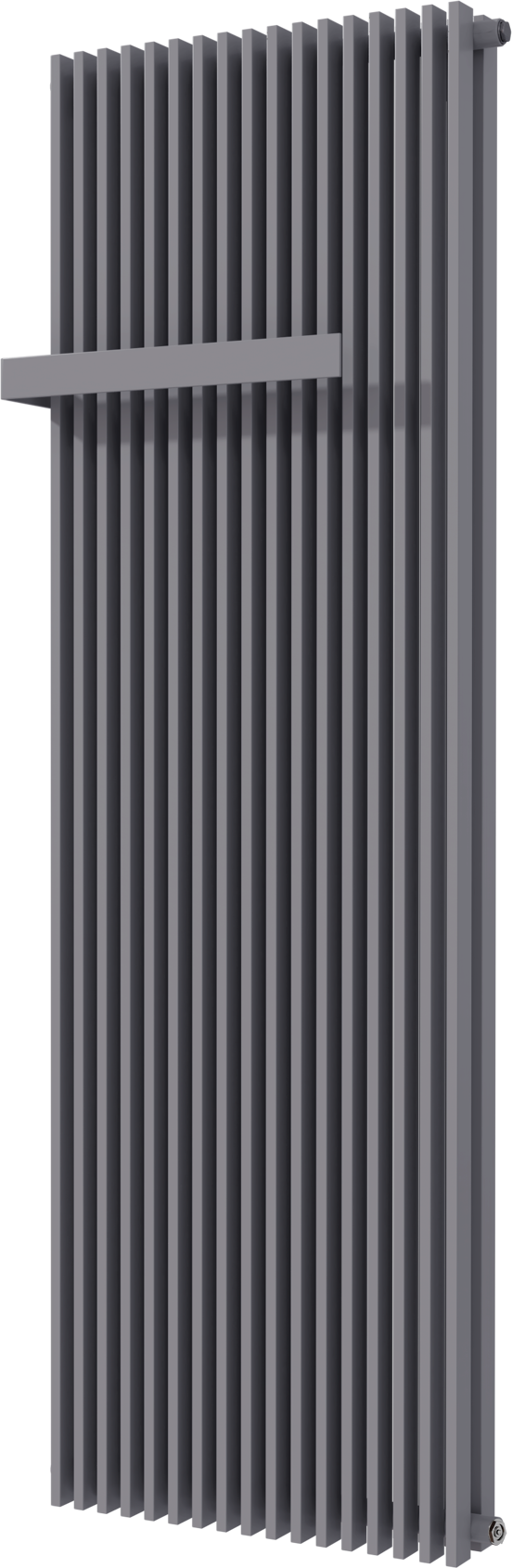 Vipera Corrason radiateur de salle de bains double 60 x 180 cm chauffage central gris anthracite raccordements latéral et central possibles 3.468W