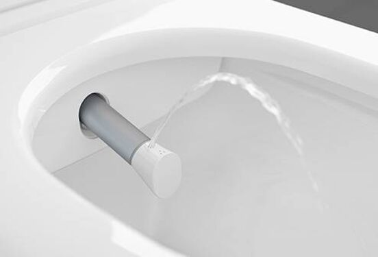 Villeroy & Boch ViClean-I100 douche toilet glanzend wit randloos