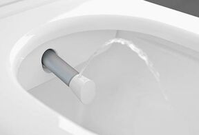 Villeroy & Boch ViClean-I100 douche toilet glanzend wit randloos