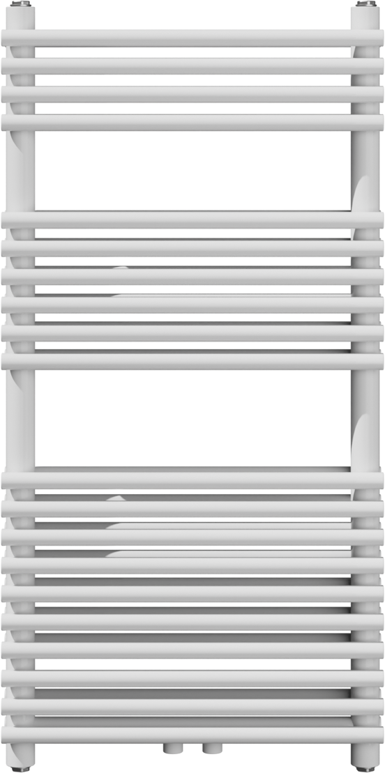 Vipera Alegria sèche-serviettes double 50 x 100 cm chauffage central blanc brillant raccordements latéral et central possibles 850W