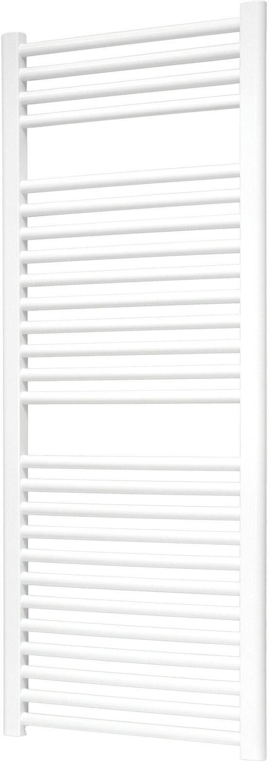 Vipera Kanza Rx enkele handdoekradiator 50 x 120 cm elektrische verwarming glanzend wit zijaansluiting 521W, weerstand inbegrepen