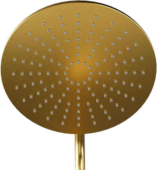 Blaufoss Round 300 colonne de douche de pluie mitigeur thermostatique Brushed Gold