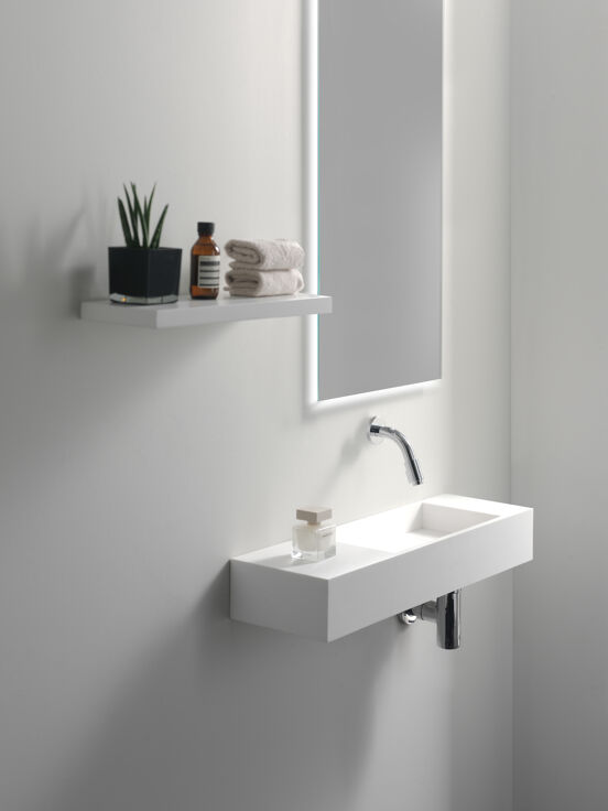 Balmani Mood fonteintje 65 x 20 cm matte Solid Surface