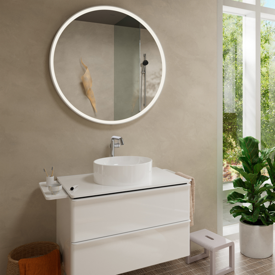 Hansgrohe Tecturis 240 Coolstart verhoogde wastafelkraan glanzend chroom