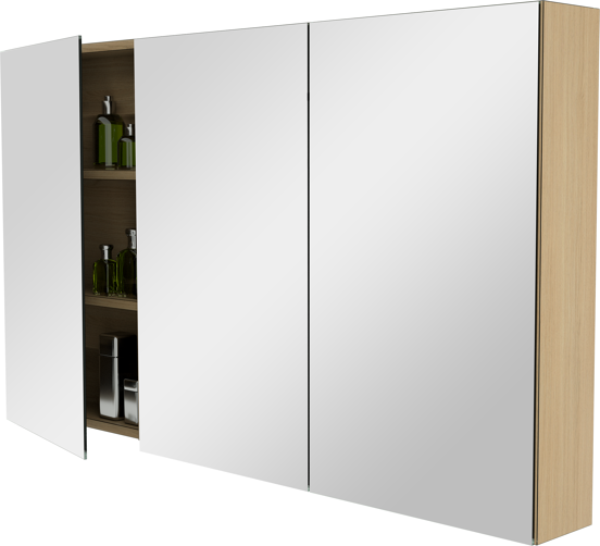 Storke Reflecta spiegelkast 130 x 75 cm natuur eik