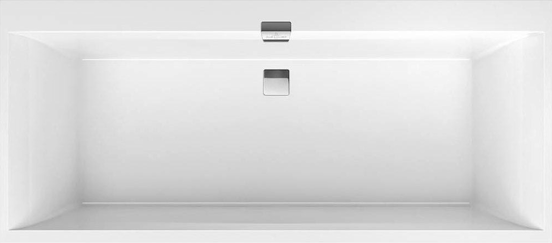 Villeroy & Boch Squaro Edge 12 tweepersoons inbouwbad 170 x 75 cm quaryl glanzend wit