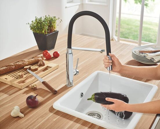 Grohe Concetto keukenkraan met uittrekbare handdouche glanzend chroom