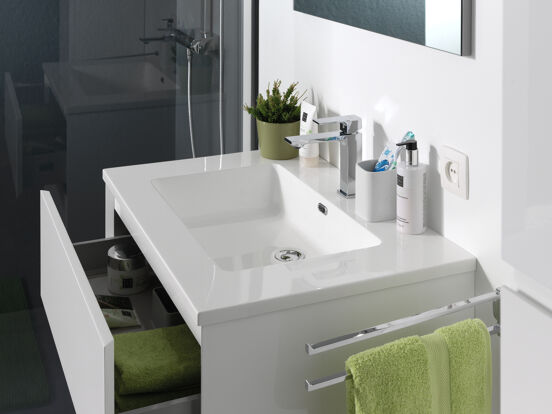 Storke Diva plan simple marbre composite brillant 75 x 52 cm