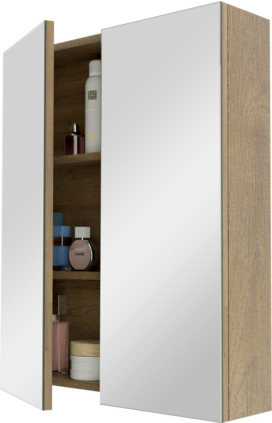 Linie Montro spiegelkast 60 x 75 cm natuur eik