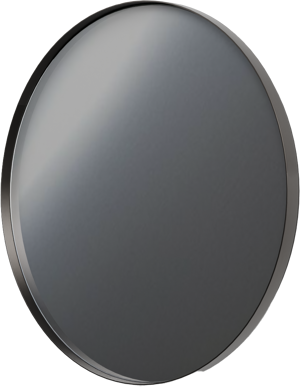 Balmani Giro Round Badspiegel: Rund, Brushed Gunmetal, Ø 75 cm