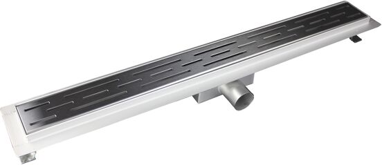 Linie douchegoot 70 cm geborstelde inox