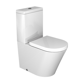 Luca Varess Calibro staand toilet hoogglans wit randloos