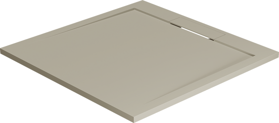 Balmani Andes douchebak 90 x 90 cm top solid zijdegrijs