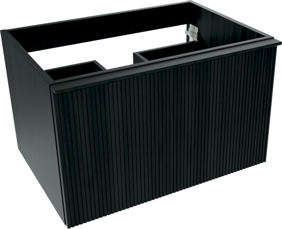Balmani Forma meuble sous-vasque suspendu 75 x 55 cm chêne noir 2 tiroirs