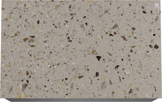 Balmani Mitra zwevend badkamermeubel 90 x 55 cm mat zwart met Stretto enkel tablet in terrazzo greige terrazzo