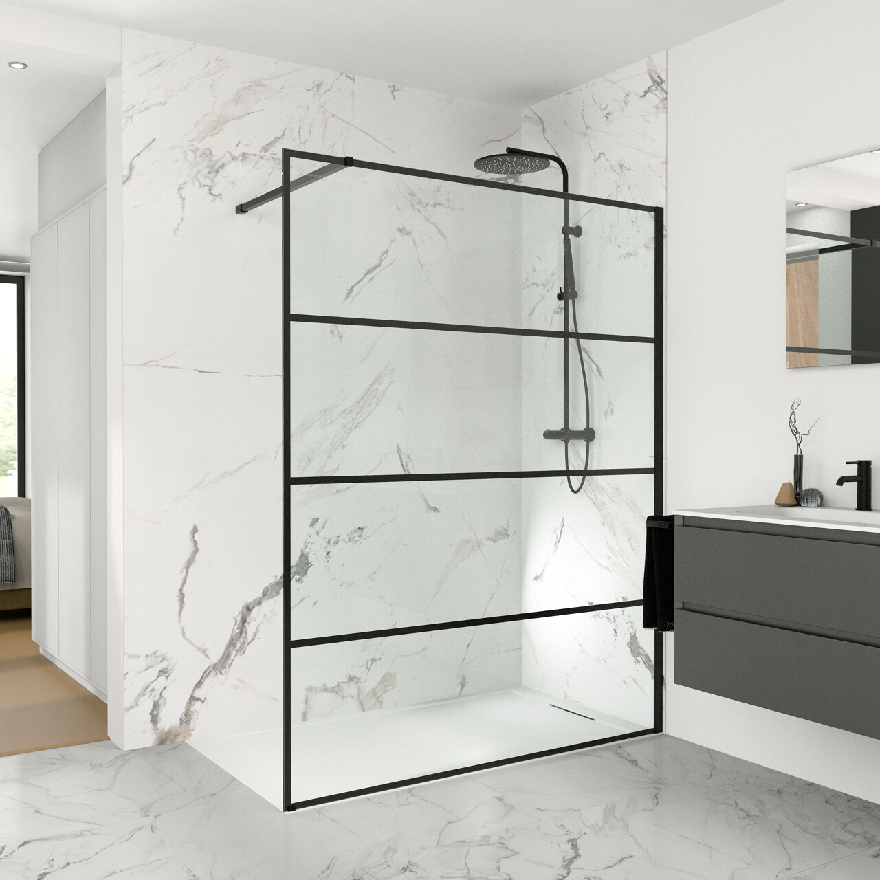 Balmani Modular Walk-in Dusche