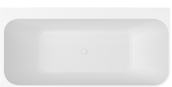 Balmani Zigga baignoire d'angle gauche double 180 x 85 cm Solid Surface blanc mat