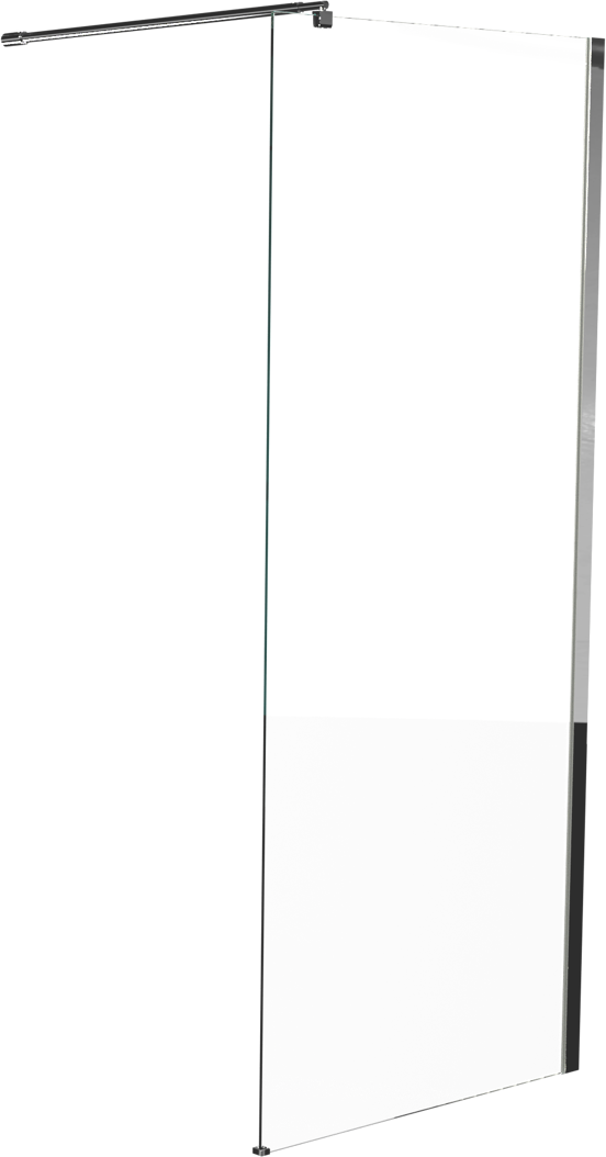 Linie Walk-In inloopdouche 90 x 200 cm helder glas glanzend chroom profiel