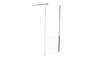 Linie Walk-In douche à l'italienne 90 x 200 cm verre transparent profil chrome brillant