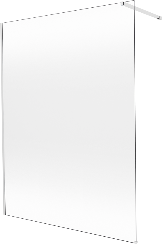 Balmani Modular inloopdouche: 160 x 200 cm, Permafrost met coating, Glanzend chroom profielen