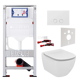 Geberit UP320 toiletset met Tesi hangtoilet