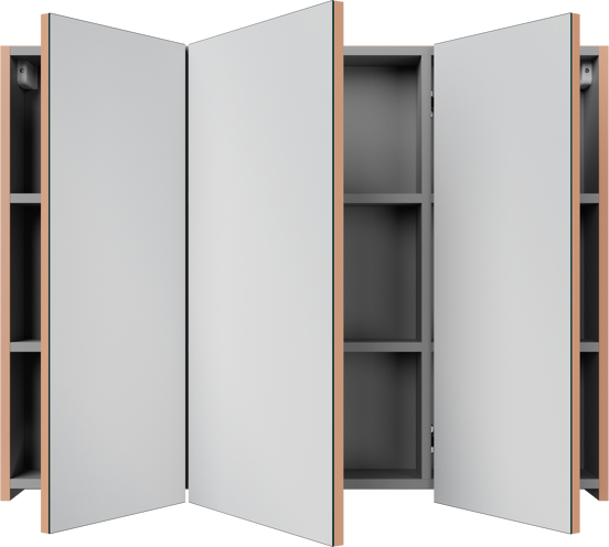 Linie Montro spiegelkast 100 x 75 cm cotto