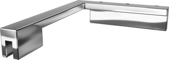 Balmani Modular korte stabilisatiestang links 18x14cm glanzend chroom