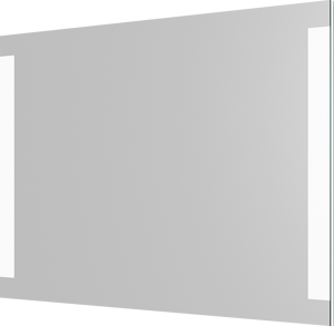 Linie Lunar rechthoekig badkamerspiegel 120 x 80 cm met spiegelverlichting
