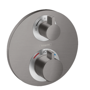 Hansgrohe Ecostat S inbouw thermostaat brushed black chrome