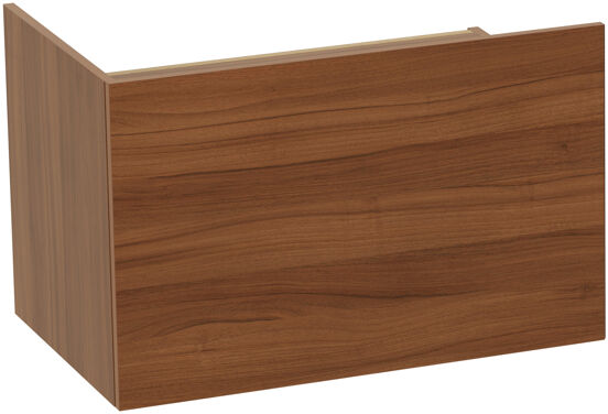 Balmani Cubo meuble sous-lavabo suspendu 164 x 53 cm noyer 4 tiroirs - partie gauche