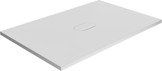 Balmani Artic receveur de douche 140 x 90 cm top solid blanc mat