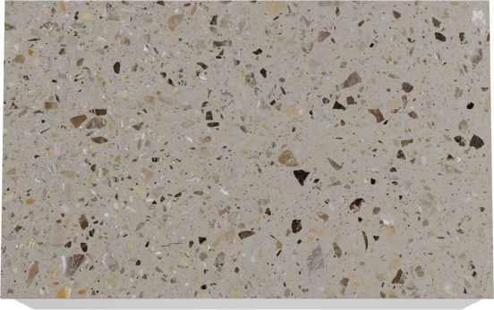 Balmani Mitra zwevend badkamermeubel 90 x 55 cm mat wit met Stretto enkel tablet in terrazzo greige terrazzo