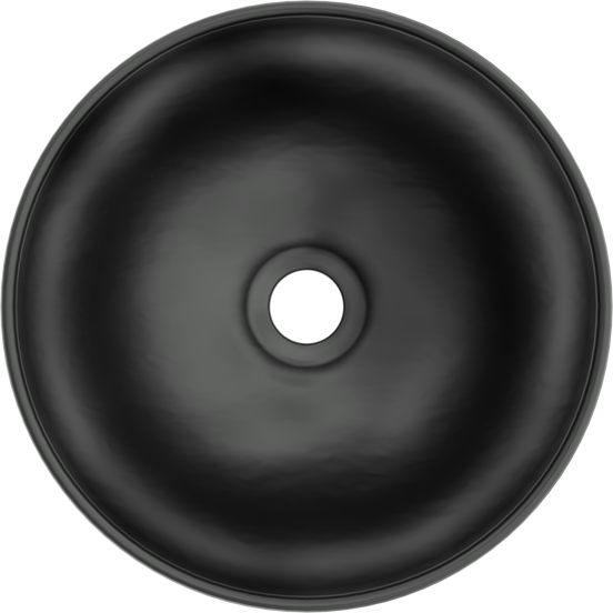 Linie Lavo vasque à poser porcelaine noir mat rond Ø 32 cm
