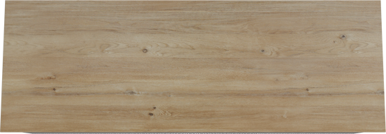 Storke Ribs zwevend badmeubel 150 x 52 cm zwart eiken met Panton enkel of dubbel wastafelblad in melamine ruw eiken, Verticale asymmetrische rechte ribbel