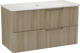 Linie Curvo badkamermeubel met Baro Curvo wastafel
