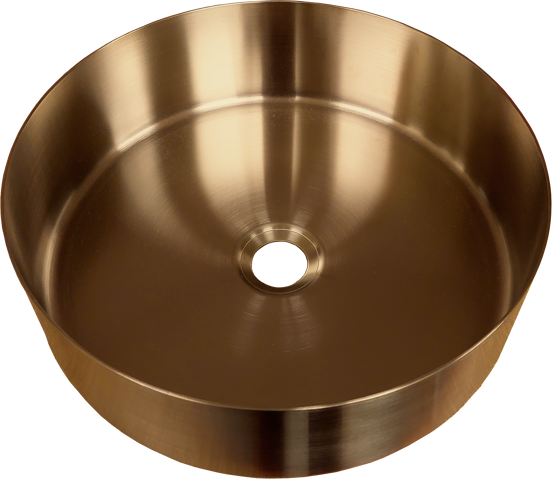 Balmani Accia waskom Brushed Rosegold roestvrij staal rond Ø 36 cm