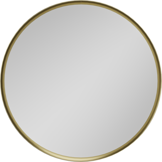 Balmani Auro miroir pour WC rond Brushed Champagne Gold Ø 35 cm