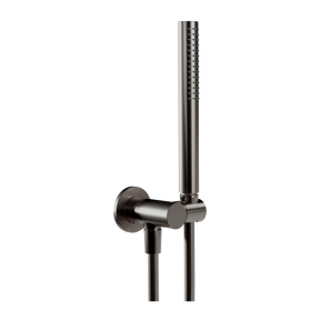 Blaufoss Round handdouche met doucheslang en aansluiting 1 straalfunctie Brushed GunMetal