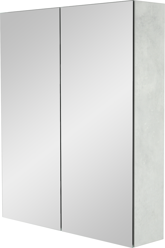 Storke Reflecta Spiegelschrank 65 x 75 cm Beton silbergrau