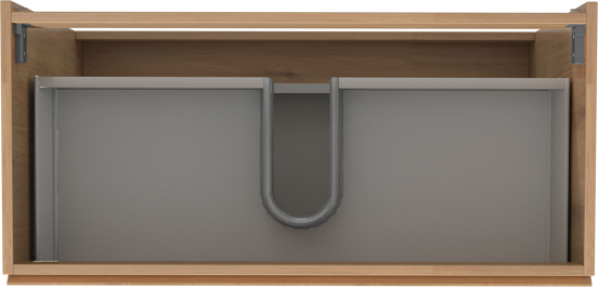 Storke Delta cabinet 3 dr 100x85x48cm 1U natural oak