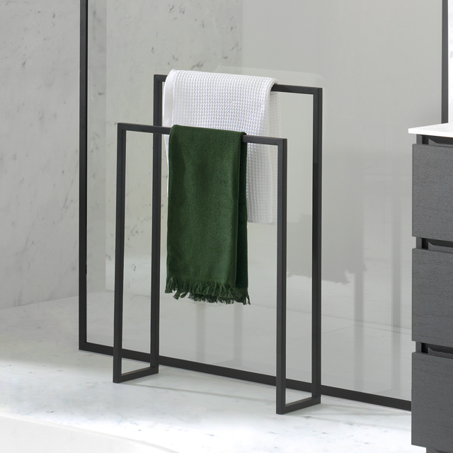 Optimisme reactie inhoudsopgave BLAUFOSS BLACKLINE Noma Accessoires 90 x 60 cm Zwart | X²O Badkamers