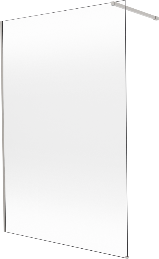 Balmani Modular inloopdouche: 140 x 200 cm, Permafrost met coating, Brushed Inox profielen