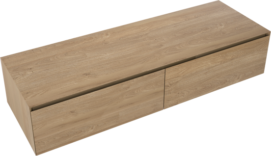 Balmani Mitra Elements zwevende wastafelonderkast 150 x 50 cm naturel eiken 2 lades